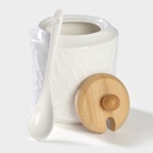 УЦЕНКА Набор для специй на дер подст 4 пр «Bella Tenero.Кракле» солонка, перечница, сахарница, ложка 41 - Фото 8