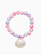 Набор детский «Выбражулька. Русалочка», 4 предмета: клипсы, кольцо, браслет, бусы, бело-розовый - Фото 4