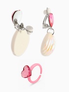 Набор детский «Выбражулька. Русалочка», 4 предмета: клипсы, кольцо, браслет, бусы, бело-розовый - Фото 7