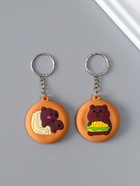 Брелок для ключей с зеркалом на кольце «Капибара», 4.2×4.2×0.6 см, МИКС - Фото 1