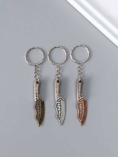 Брелок для ключей на кольце «Кинжал», металл, 5.8×1.4×0.5 см, МИКС