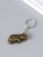 Брелок для ключей на кольце «Слон Эмира», металл под бронзу, 2.2×4.6×0.6 см (12 шт) - фото 809254710