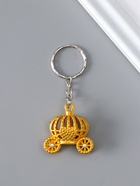 Брелок для ключей на кольце «Карета-тыква», металл, стразы, 3.2×1.5×3.2 см, МИКС (12 шт) - фото 809254719