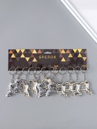 Брелок для ключей на кольце «Зебра», 4×4.8×0.5 см (12 шт) - фото 809254730