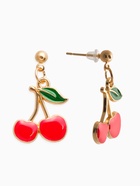 Набор 2 предмета: серьги, кулон «Вишенки», 44 см, красный в золоте - Фото 4