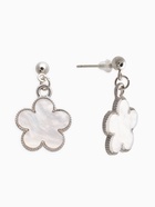 Набор 2 предмета: серьги, кулон «Цветочки», 44 см, белый в серебре - Фото 3