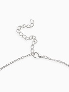 Набор 2 предмета: серьги, кулон «Цветочки», 44 см, белый в серебре - Фото 4