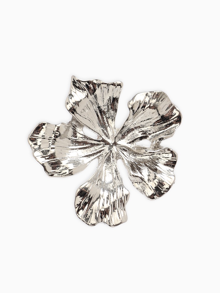 Брошь «Цветок лилии», цвет серебро - Фото 1