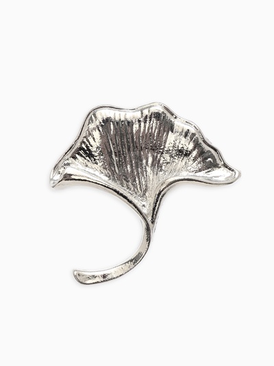 Брошь «Цветок каллы», цвет серебро