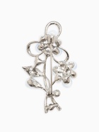 Брошь с жемчугом «Цветы», голубая в серебре - Фото 2