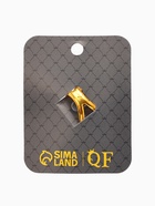 Кольцо для платка «Цветок Хризантема», белое в чернёном золоте - Фото 6