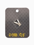 Кольцо для платка «Цветок в круге», белое в чернёном серебре - фото 809254898