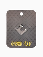 Зажим для платка «Цветок астры», белый в чернёном серебре - Фото 6