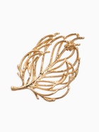 Брошь «Лист» веточка, цвет золото - Фото 1