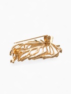 Брошь «Лист» веточка, цвет золото - Фото 3