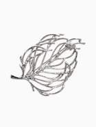 Брошь «Лист» веточка, цвет серебро - Фото 1