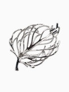 Брошь «Лист» веточка, цвет серебро - Фото 2