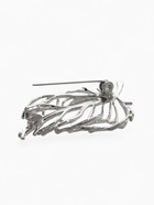 Брошь «Лист» веточка, цвет серебро - Фото 3