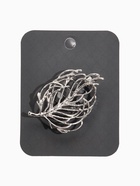 Брошь «Лист» веточка, цвет серебро - Фото 4