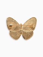 Брошь «Бабочка» под галиотис, зелёная в золоте - Фото 2