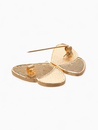 Брошь «Бабочка» под перламутр, бело-серая в золоте - Фото 3