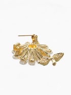 Брошь «Цветок Ромашки», бело-зелёная в золоте - фото 809255010