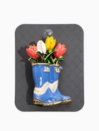 Брошь «Цветы Тюльпанов в Сапогах», цветная в чернёном золоте - фото 809255055