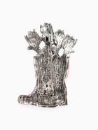 Брошь «Цветы Тюльпанов в Сапогах», бело-розовая в серебре - фото 809255057