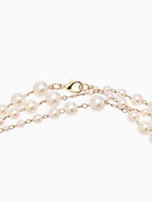 Бусы жемчужные, длинные, d=3.4, 5.6, 8.10, белые в золоте - Фото 4