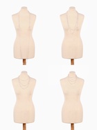 Бусы жемчужные, длинные, d=3.4, 5.6, 8.10, белые в золоте - Фото 5