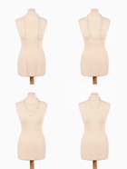 Бусы жемчужные, длинные, d=3.4, 5.6, 8.10, белые в золоте - Фото 5