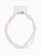 Бусы жемчужные, длинные, d=3.4, 5.6, 8.10, белые в золоте - Фото 8