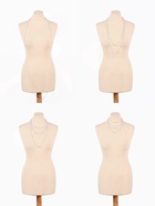 Бусы жемчужные, длинные, d=3.4, 5.6, 8.10, белые в серебре - Фото 5