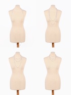 Бусы жемчужные, длинные, d=3.4, 5.6, 8.10, белые в серебре - Фото 5