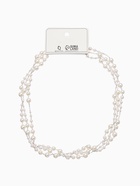 Бусы жемчужные, длинные, d=3.4, 5.6, 8.10, белые в серебре - Фото 8