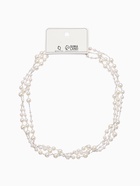 Бусы жемчужные, длинные, d=3.4, 5.6, 8.10, белые в серебре - Фото 9