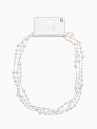 Бусы жемчужные, длинные, d=3.4, 5.6, 8.10, белые в серебре - Фото 9