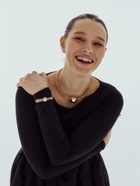 Набор 2 предмета: колье, браслет «Бусина на нитях», цвет золото - Фото 1