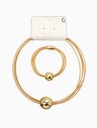 Набор 2 предмета: колье, браслет «Бусина на нитях», цвет золото - Фото 10