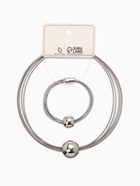 Набор 2 предмета: колье, браслет «Бусина на нитях», цвет серебро - Фото 11