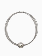 Набор 2 предмета: колье, браслет «Бусина на нитях», цвет серебро - Фото 8