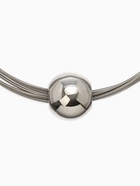 Набор 2 предмета: колье, браслет «Бусина на нитях», цвет серебро - Фото 9