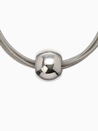 Набор 2 предмета: колье, браслет «Бусина на нитях», цвет серебро - Фото 3