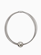 Набор 2 предмета: колье, браслет «Бусина на нитях», цвет серебро - Фото 5