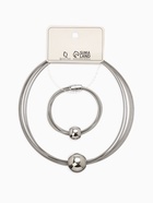 Набор 2 предмета: колье, браслет «Бусина на нитях», цвет серебро - Фото 10