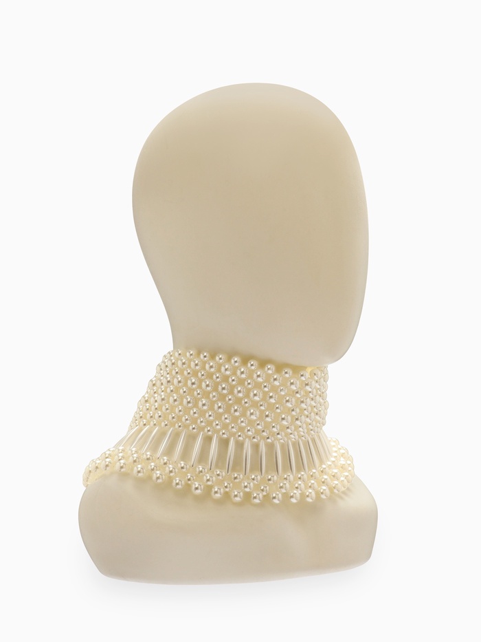 Колье-чокер жемчуг «Богема», d=8, 10, 12, белое - Фото 1