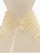 Колье-чокер жемчуг «Богема», d=8, 10, 12, белое - Фото 9