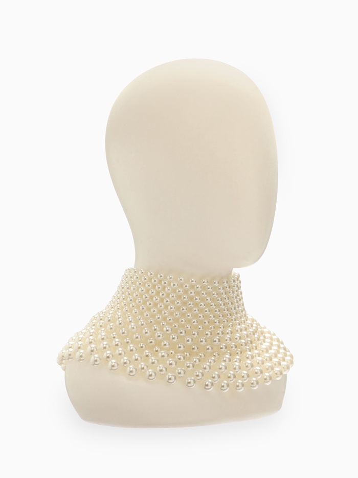 Колье-чокер жемчуг «Богема. Россыпь», белое, d=8/10/12 - Фото 1