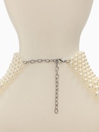 Колье-чокер жемчуг «Богема. Россыпь», белое, d=8/10/12  (артикул 10904911)  большой выбор товаров оптом и в розницу по низким ценам с доставкой