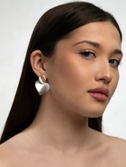 Серьги «Сердечки»,. матовое серебро с золотом - Фото 5